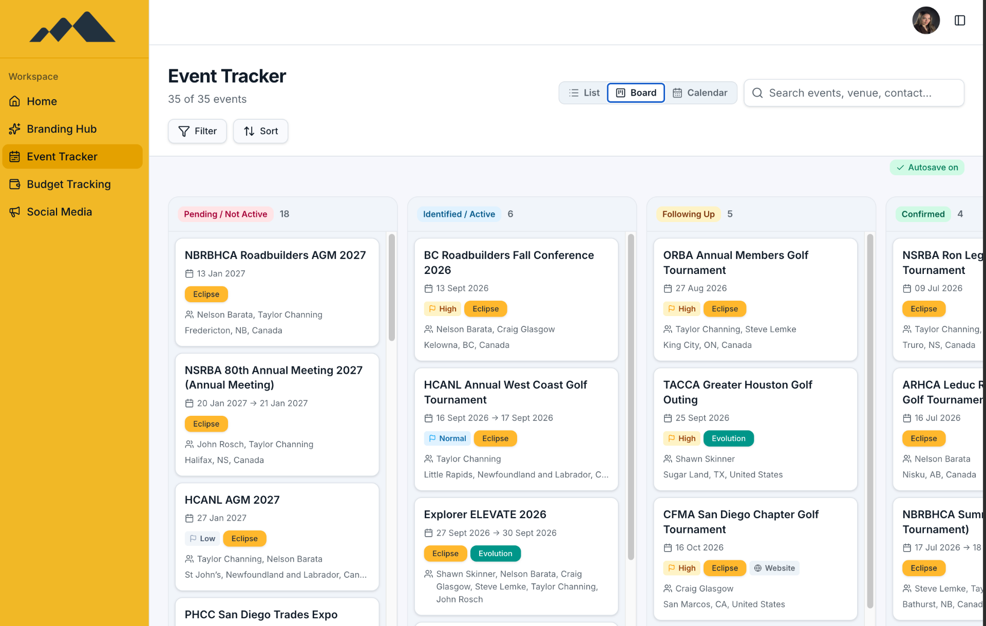 EVENT TRACKER MODULE