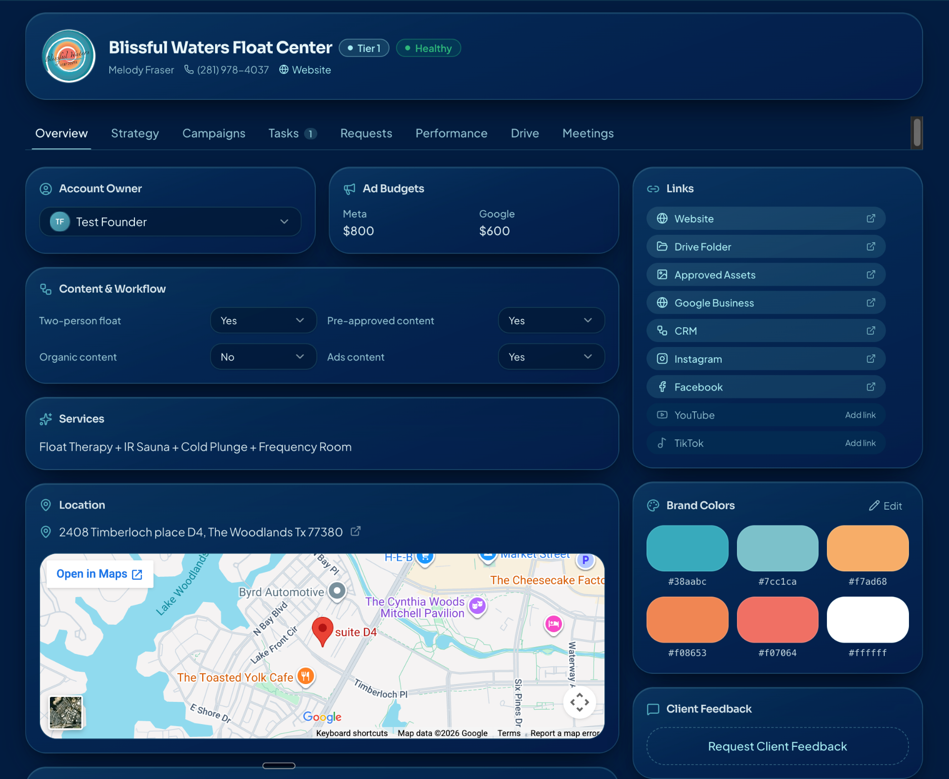 CLIENT PAGE MODULE