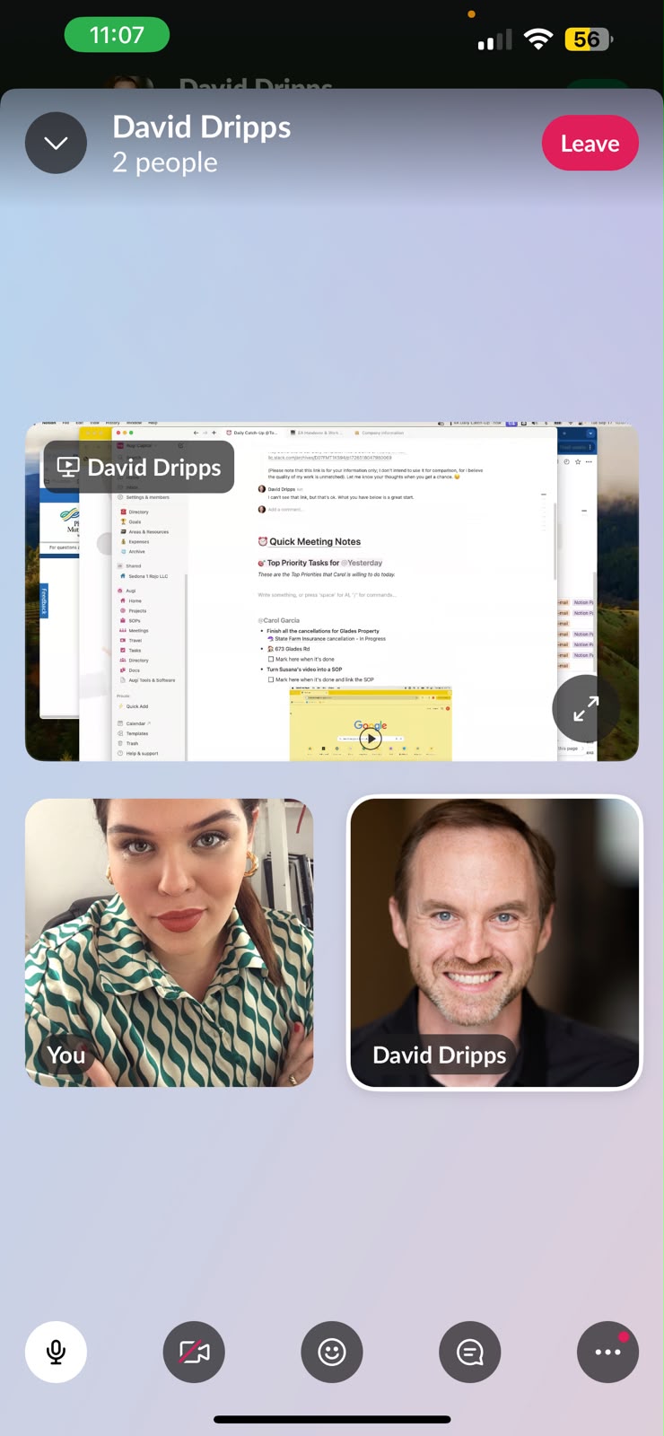 US client call