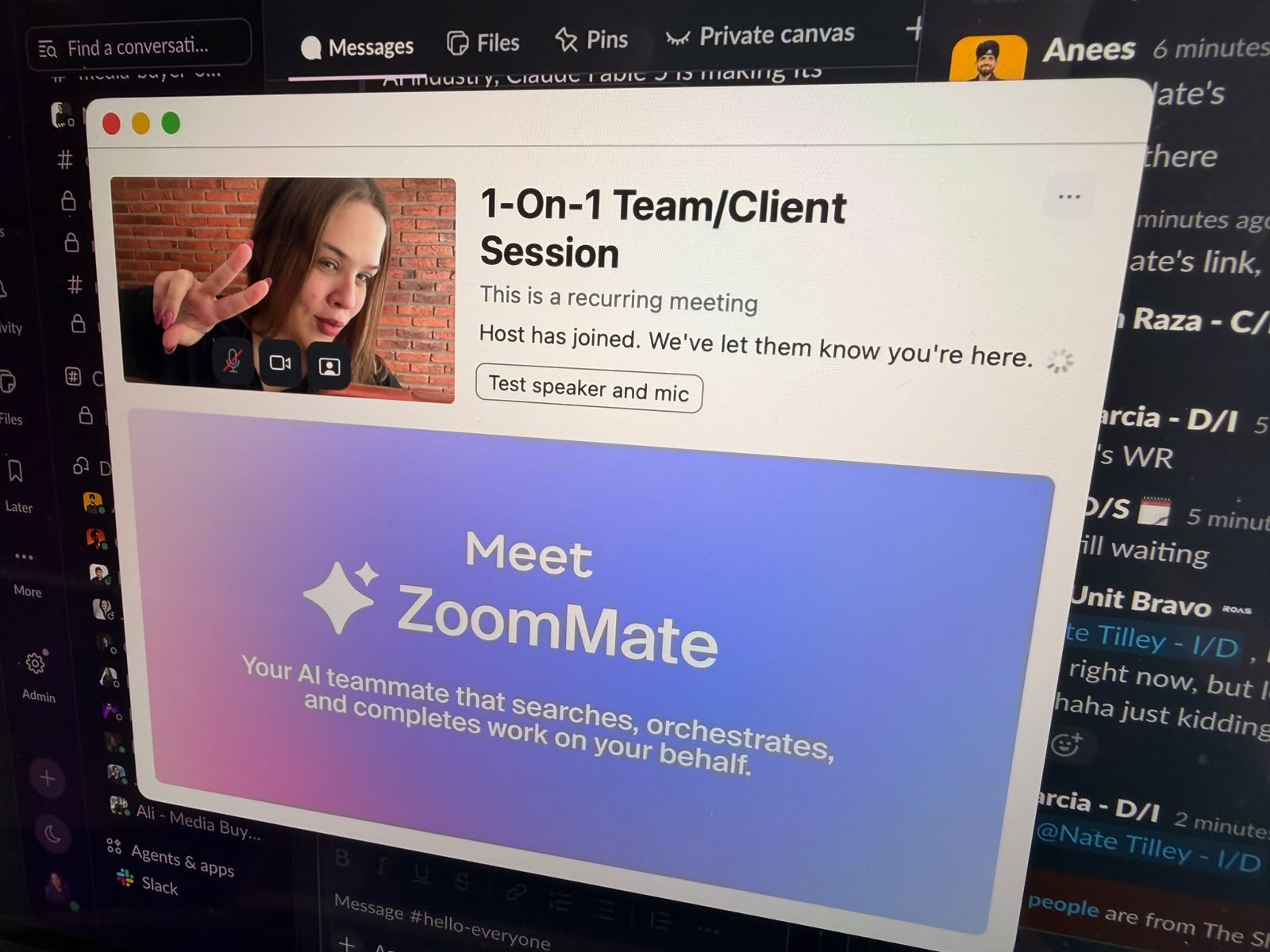 US client call